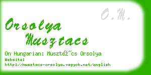 orsolya musztacs business card